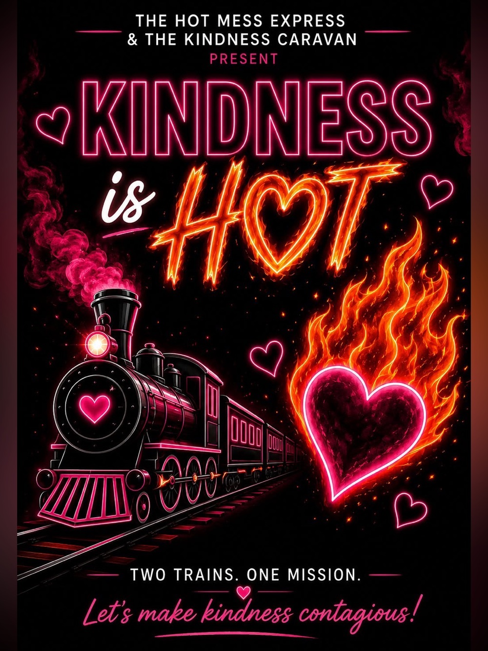 Kindness is Hot Collab Train - Hot Mess + Kindness Caravan with Buttercup_Posh - Picture 1 of 2